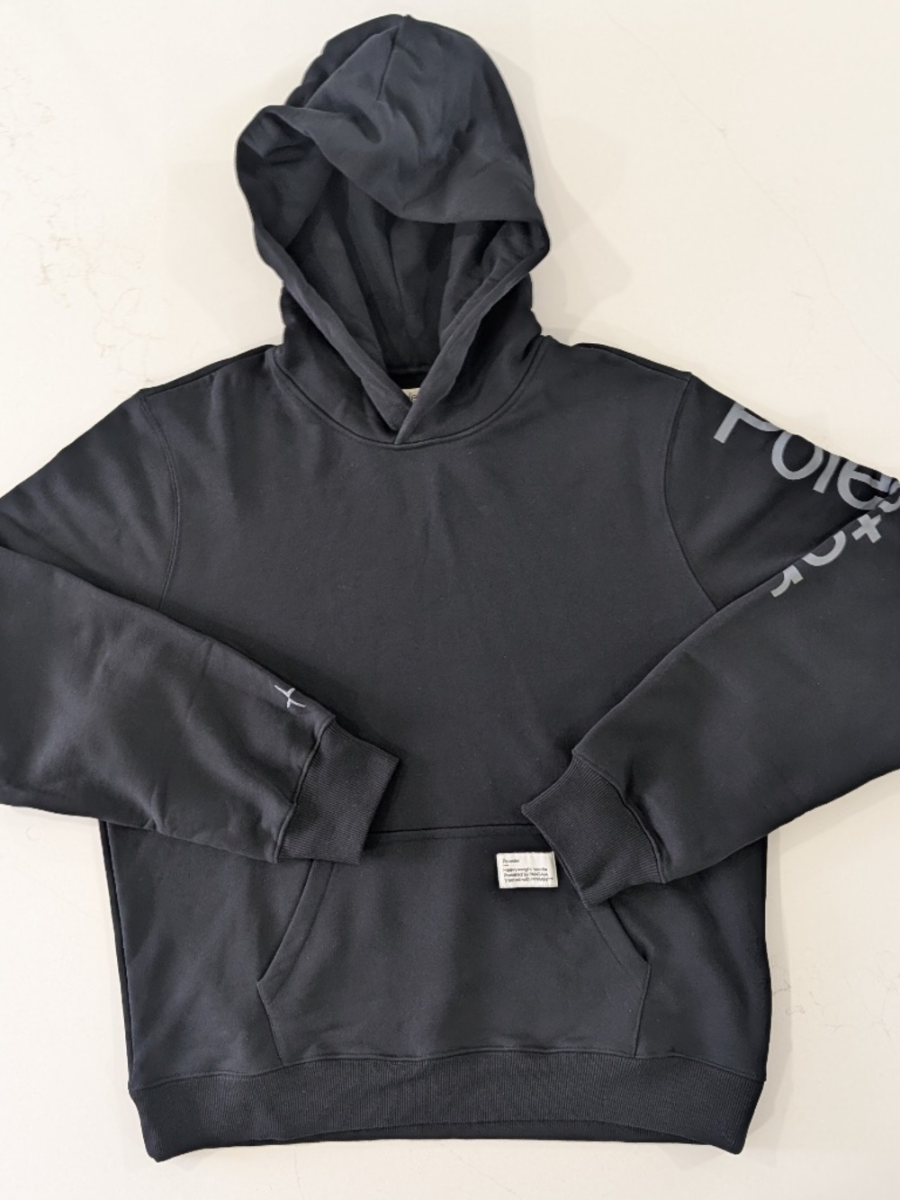 Polestar x PANGAIA Heavyweight Hoodie Black XL Logo Sleeve Organic Cotton